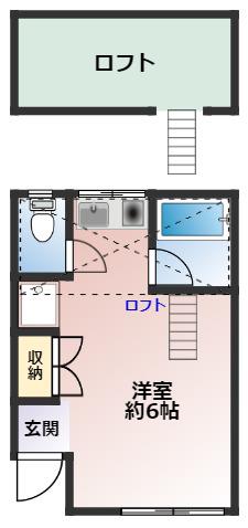 ステイ白梅(ワンルーム/2階)の間取り写真