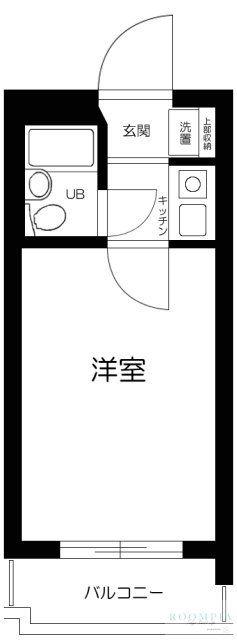 アルテハイム上石神井(1K/4階)の間取り写真