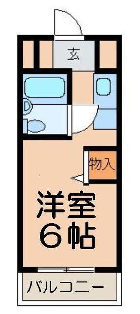 ウィンベルソロ川越第6(ワンルーム/1階)の間取り写真