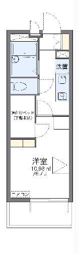 レオパレス東長田(1K/2階)の間取り写真