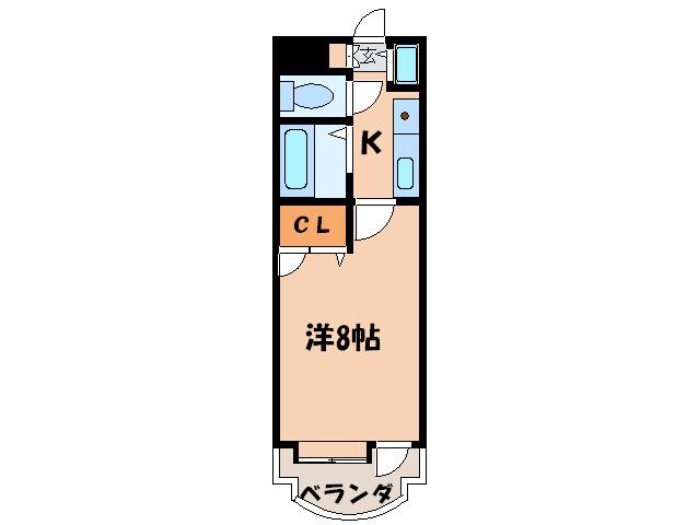 永吉マンション(1K/3階)の間取り写真