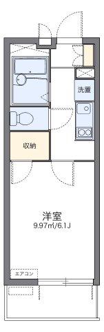 レオパレスプランドールK(1K/2階)の間取り写真