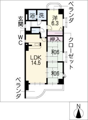 IOLANI・GARDEN(3LDK/3階)の間取り写真