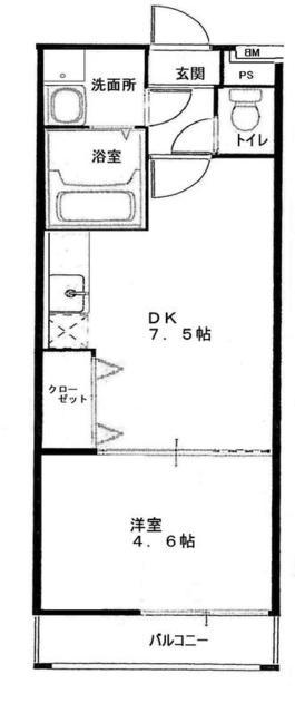 フジパレス堺大浜I番館(1DK/2階)の間取り写真