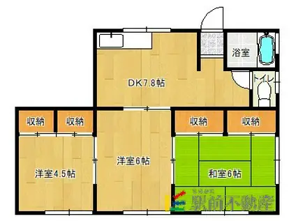 チェルト神埼(3DK/1階)の間取り写真