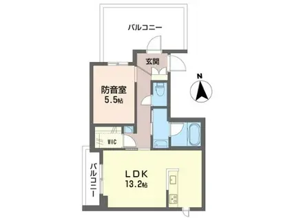 ハーモニーコート目白(1LDK/3階)の間取り写真