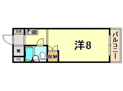 どみとりーときわ(ワンルーム/3階)の間取り写真