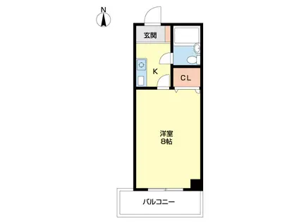 コミュニティプラザ貴志(1K/3階)の間取り写真