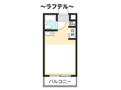 メゾンブラン(ワンルーム/3階)の間取り写真