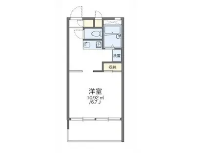 レオパレスSUZAKI(1K/2階)の間取り写真