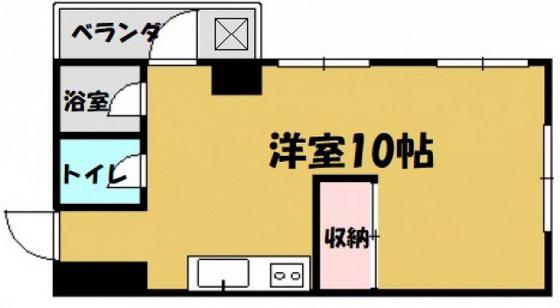 カノープス大手町(ワンルーム/2階)の間取り写真