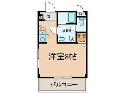 オータム・ライト2(1K/3階)の間取り写真