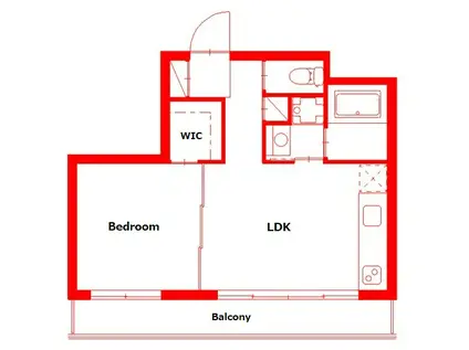 NEXUS アドニス(1LDK/3階)の間取り写真