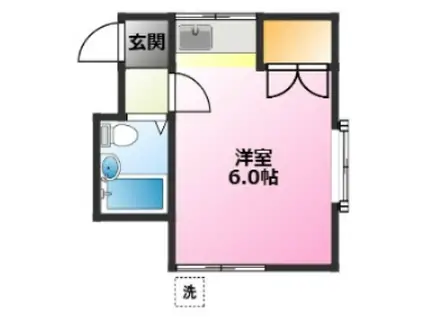 シェモア日吉(ワンルーム/1階)の間取り写真