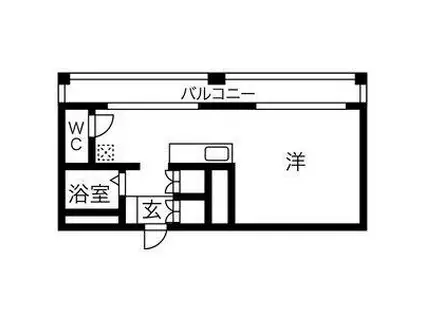 池下ホームズ(1DK/5階)の間取り写真