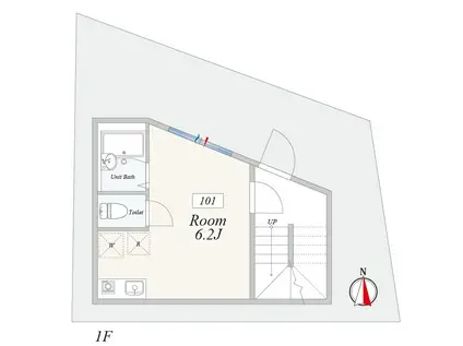 セジュール町屋(ワンルーム/1階)の間取り写真
