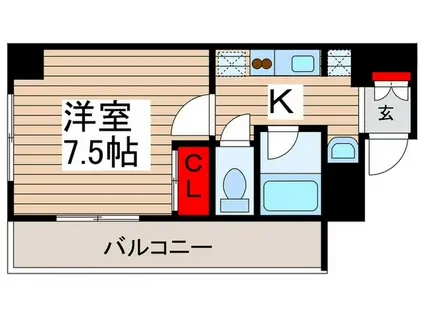 ラニカイビレッジ(1K/2階)の間取り写真