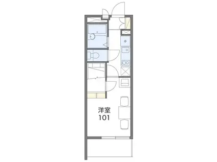 レオパレスTAKA(1K/2階)の間取り写真