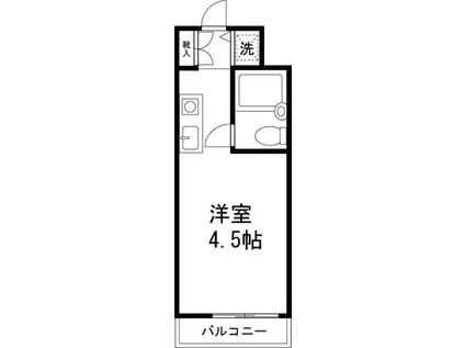 トップ生麦第1(ワンルーム/3階)の間取り写真