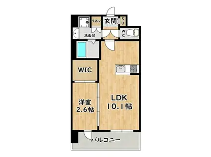 セレニテ十三ミラク(1LDK/13階)の間取り写真