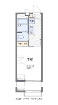 レオパレス中友5(1K/1階)の間取り写真