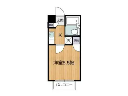 アヅマレジデンス(1K/1階)の間取り写真