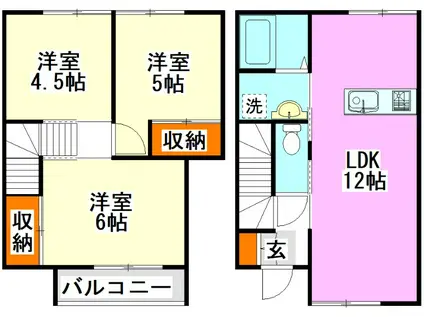SKY03(3LDK/1階)の間取り写真