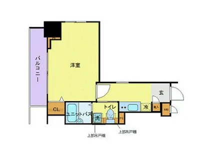 フェニックス浅草リバーサイド(1K/3階)の間取り写真