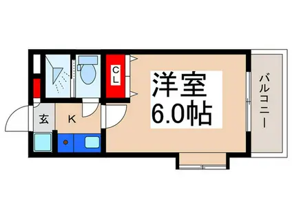 NHレジデンス浦安II(1K/2階)の間取り写真