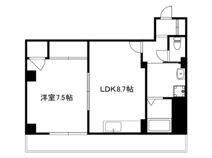 ザ・テラス中板橋(1LDK/2階)の間取り写真