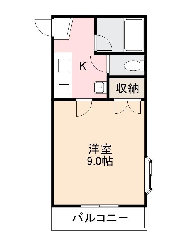 ハイム625(1K/1階)の間取り写真