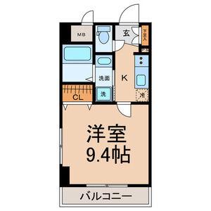 AXIS MEISEI(1K/4階)の間取り写真