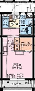ソレアード権現(ワンルーム/5階)の間取り写真