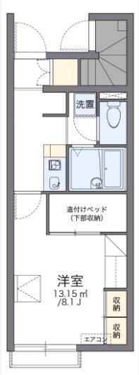 レオパレスK(1K/1階)の間取り写真