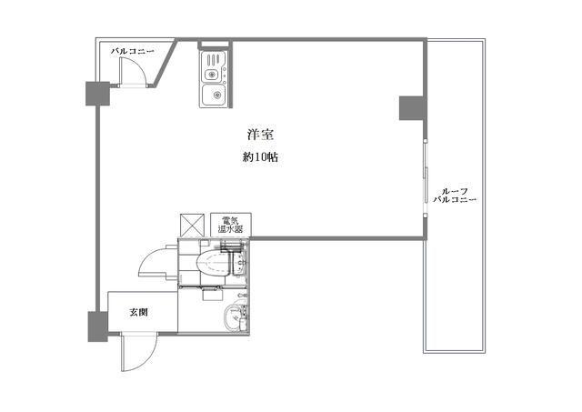 赤坂キャステール(ワンルーム/9階)の間取り写真