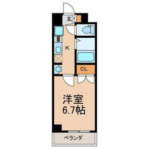 アジリア浦安(1K/5階)の間取り写真