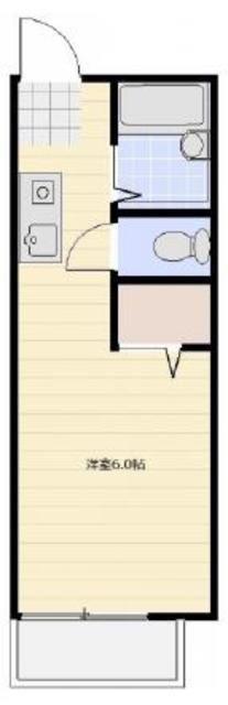 ビーライン蒲生(ワンルーム/1階)の間取り写真