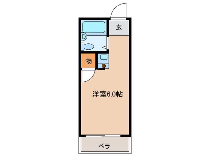 メゾンエトワール(ワンルーム/1階)の間取り写真