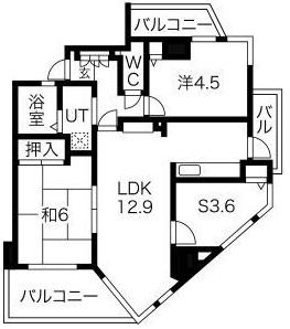 シティマンション赤池(2SLDK/2階)の間取り写真
