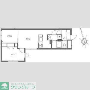 アグライア久が原(2LDK/4階)の間取り写真