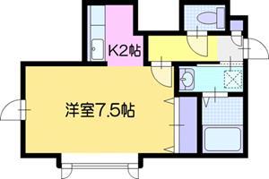プレシャス文京台(1K/1階)の間取り写真