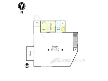 イーストレジデンス永和(ワンルーム/5階)の間取り写真