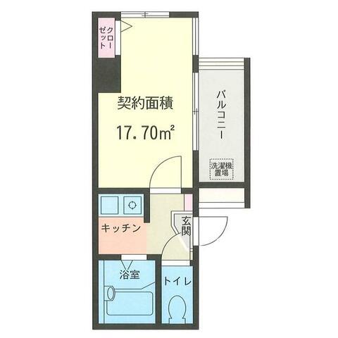 アーク横浜東白楽(1K/8階)の間取り写真