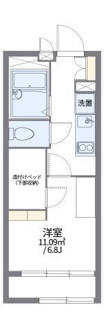 レオパレス一水(1K/2階)の間取り写真