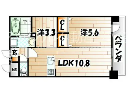 デザイナーズ ざ京(1SLDK/3階)の間取り写真