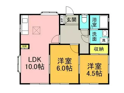 プルミエール町田旭町(2LDK/1階)の間取り写真