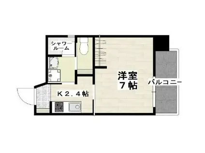 アルカンシエル美栄橋(1K/5階)の間取り写真