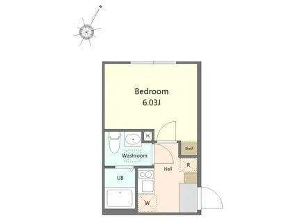 エイグラン 小田急相模原 3(1K/1階)の間取り写真