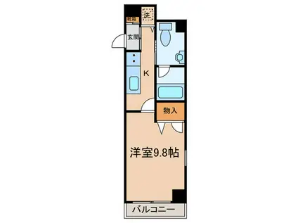 コンフォートM(1K/2階)の間取り写真