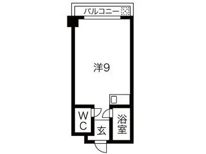 エイチ・ツー・オー高井田ビル(ワンルーム/4階)の間取り写真